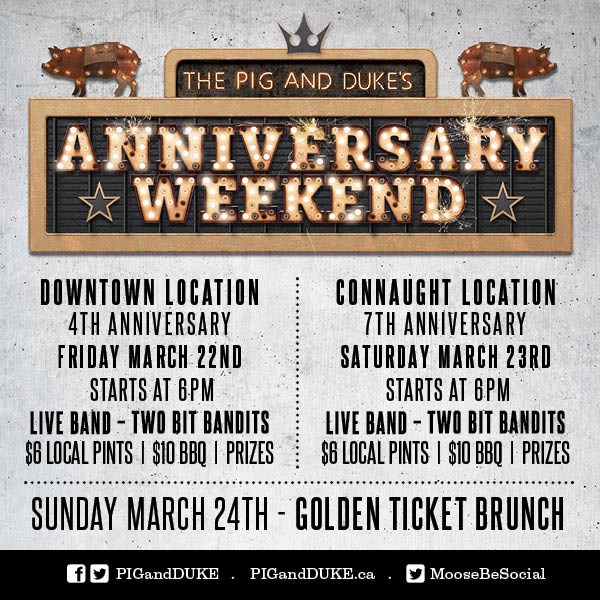 Pig and Dukes Anniversary Weekend